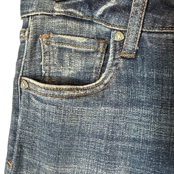 Kut From The Kloth Blue Lauren Crop Straight Leg Denim Jeans Women Sz 6 - Picture 5 of 9